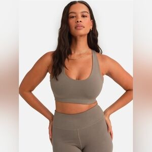 MATE the Label Taupe Sports Bra